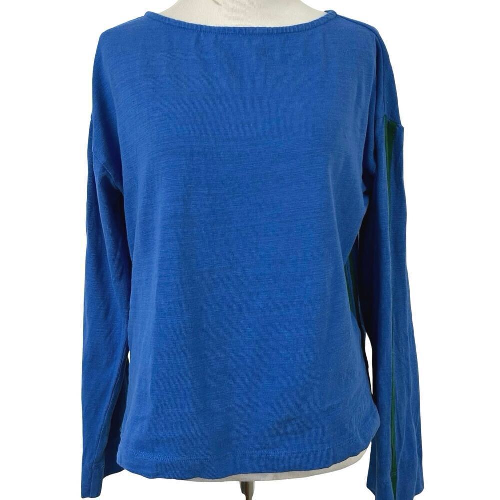 LOFT Blue Long Sleeve Tee Casual Soft Basic Everyday Top Women XS